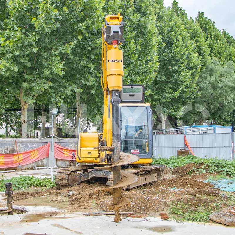 Hydraulic Earth Auger Drill Post Hole Digger Excavator Skid Steer Backhoe Loader Attachments auger drill