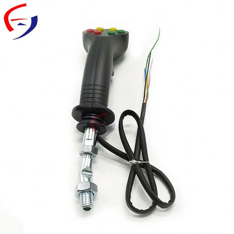 Operating Handle For Wood Grabbers, Agricultural Machines, Harvesters, Joysticks, Retrofitted Electric Controls, With 6 Buttons.
