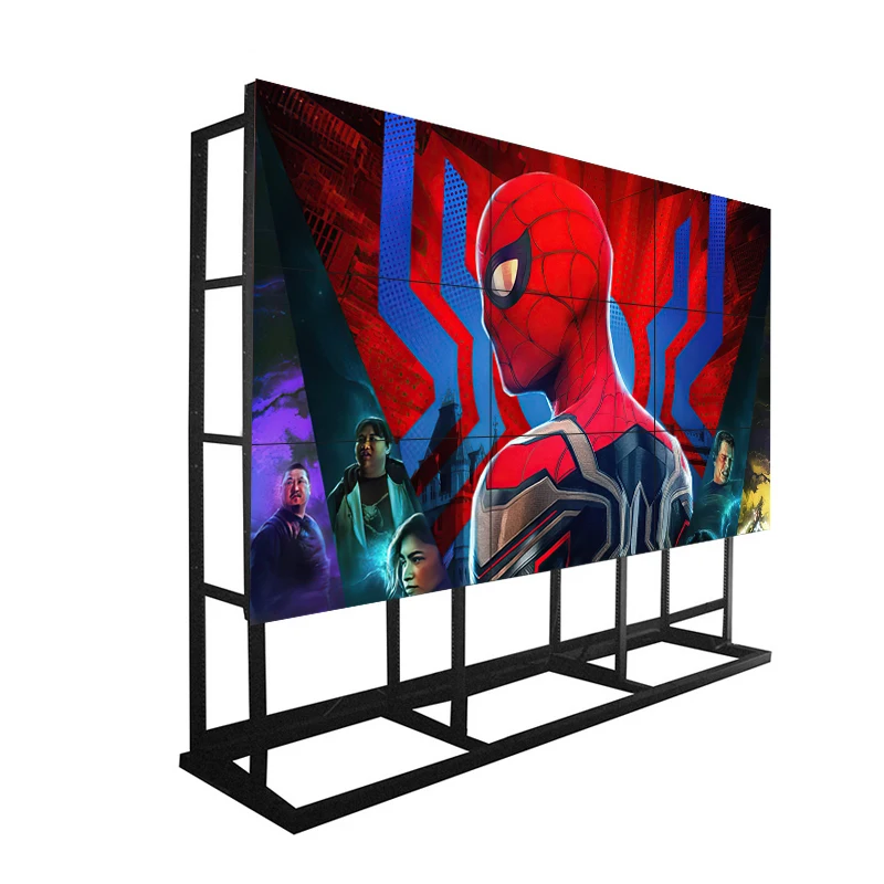 55-дюймовый бесшовный светодиодный видео-дисплей настенный ЖК-экран с функцией сенсорного экрана для лифта и торгового центра