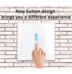 New Model 16A 1/2/3/4 Gang 1 Way 2 Way Tempered Glass Panel Piano Switch Socket for Hotel Household Wall