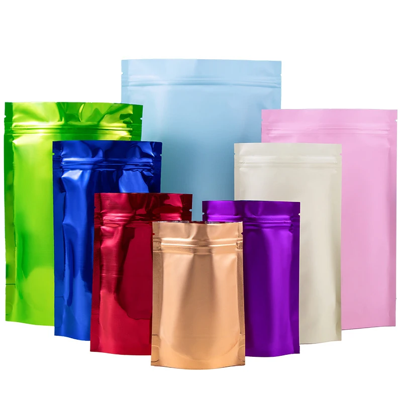 Hot Sale Zipper Top Zipper Stand Up Pouch Food Child Resistant Pouch Mylar Stand Up Packaging