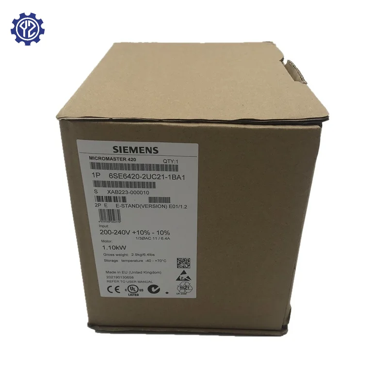6SE6420-2UC21-1BA1 Siemens 1.1 kW Inverter MASTER 420