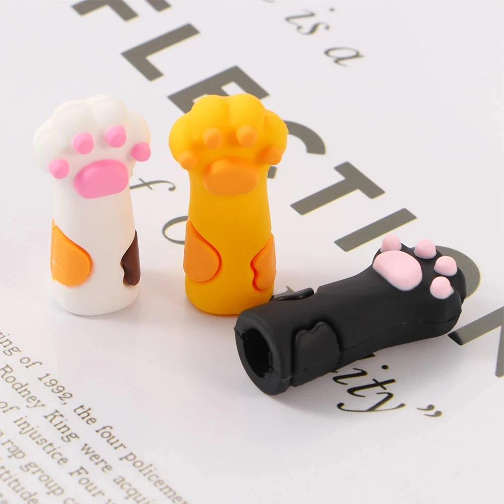 Dead Skin Tweezers Cap Nail Cuticle Scissors Nail Art Cat Claw Silicone Nipper Cover Protective Sleeve
