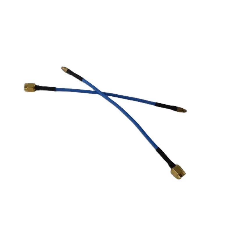  150mm Semi-flexible RG405 rf coaxial Cable Assembly(Jumper) With SMA Reverse Polarity Male To MMCX