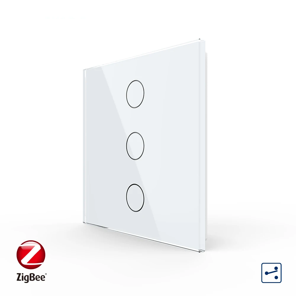 Livolo UK 3 Gang 2 Way ZigBee промежуточный светильник Alexa переключатель Wifi прерыватель с домом