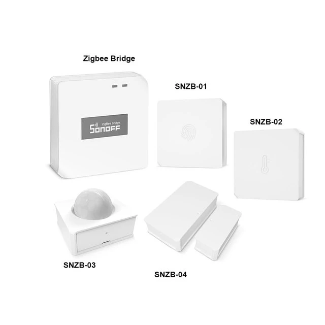 SONOFF ZigBee bridge Temperature Humidity Sensor snzb 01/02/03/04 wireless switch temperature motion door smart