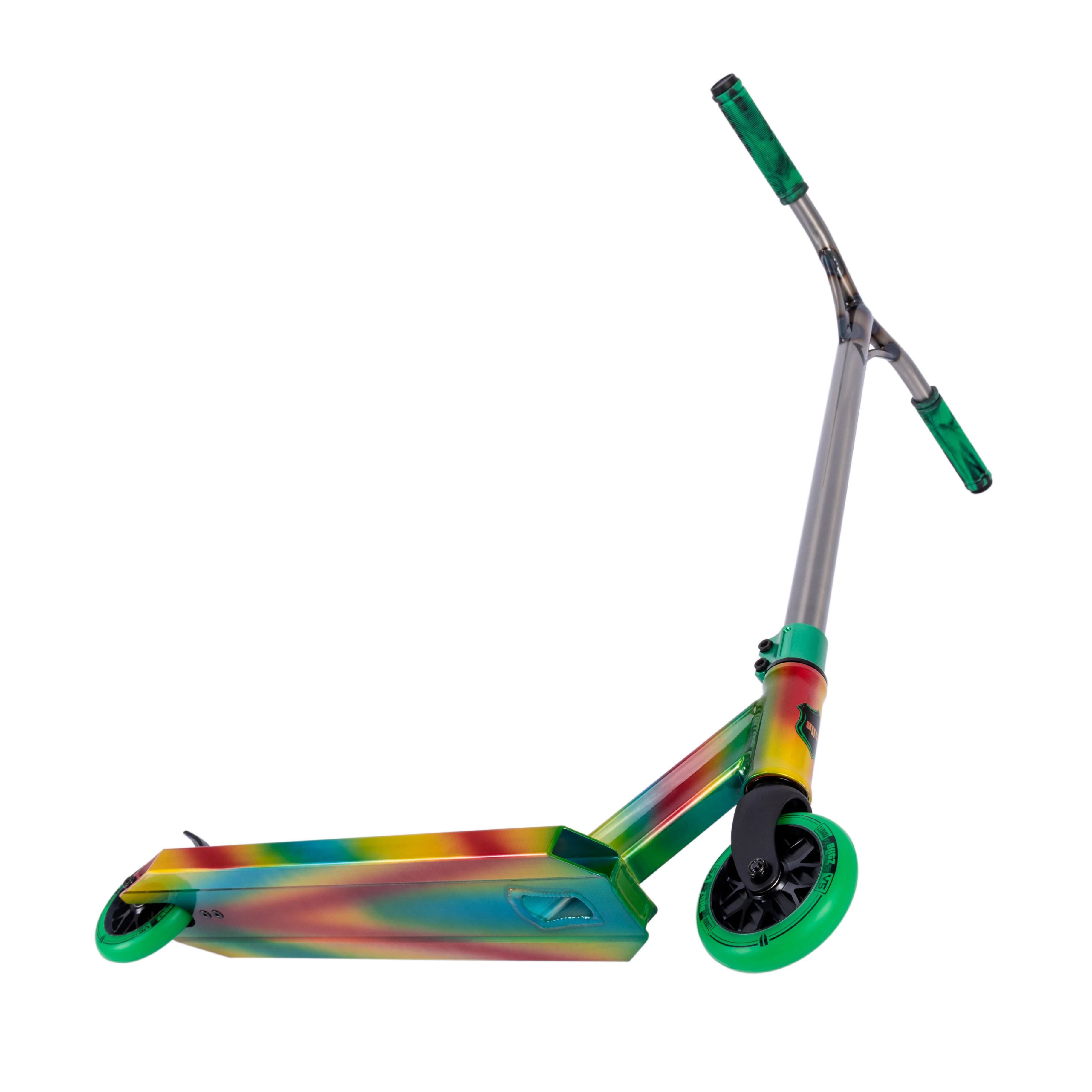 
Blitz China Manufacturer Specification Can Oem Entry Level Park Scooter Neochrome Deck Alloy Frame Stunt Scooter V5 Light Green 