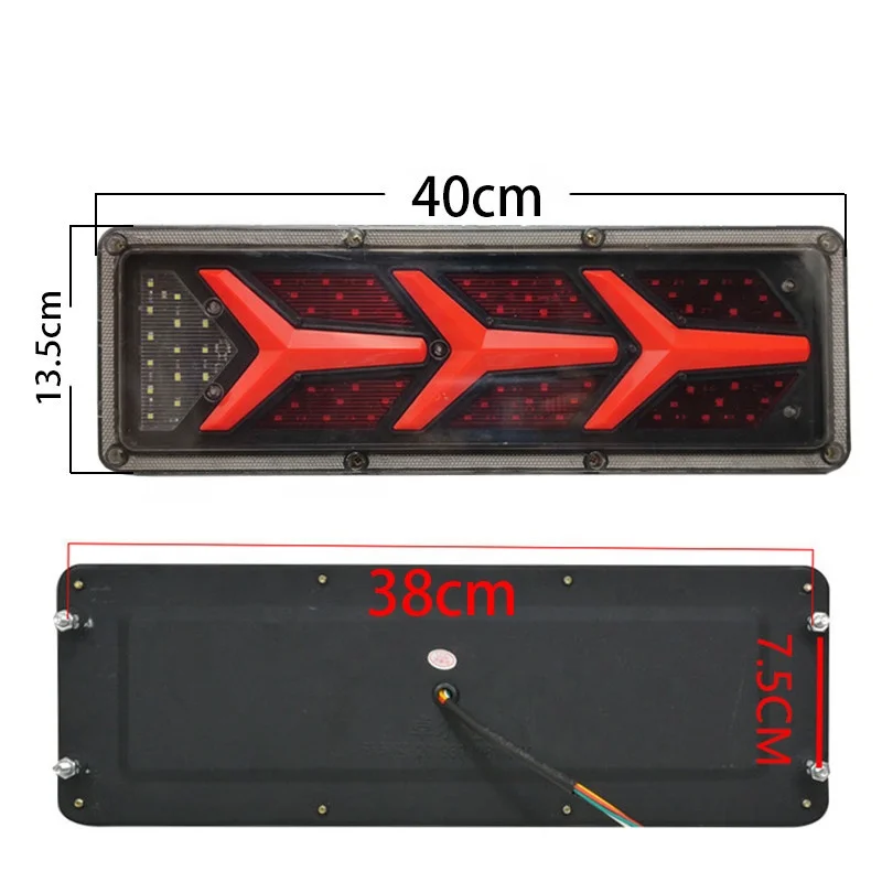 Led car rear light 24/12V super bright Flow Steering Turn Signal Lamp for Truck Trailer Caravan UTE Camper fog taillights