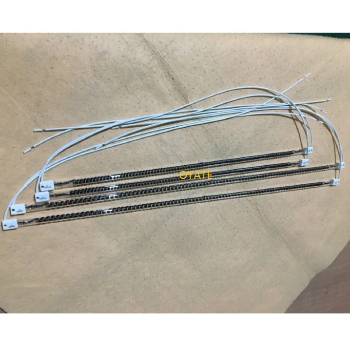 2000w  quart glass tube  carbon fiber heating lamp medium wave infrared heater element for heating