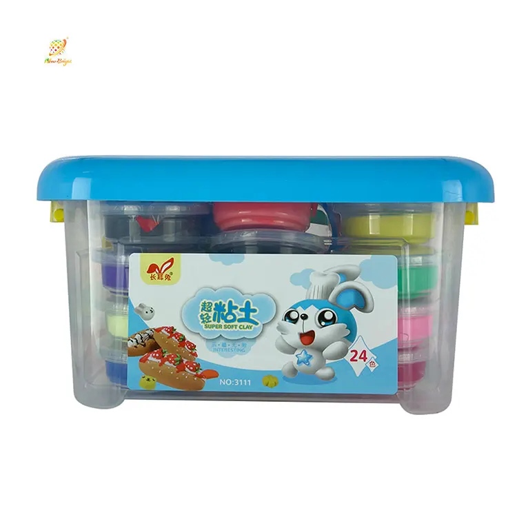 
 Моделирующая сухая на воздухе глина, Нетоксичная полимерная суперлегкая глина для детей  