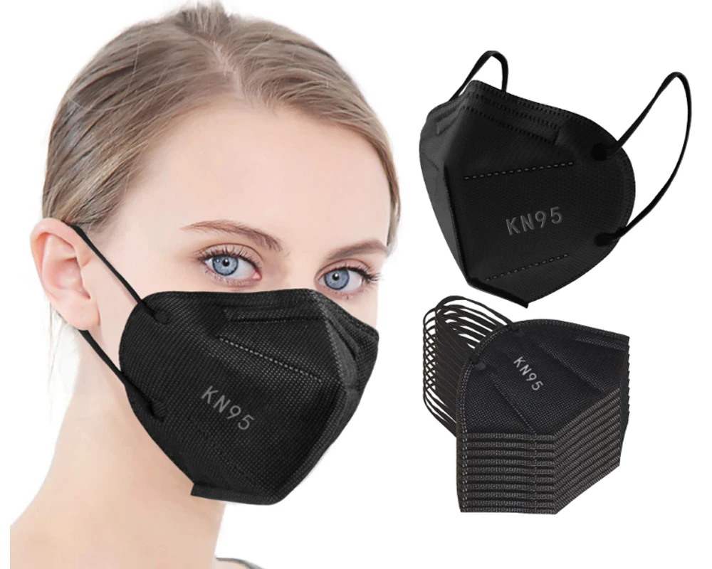 Wholesale Anti-Dust Facemask Disposable Black Mask Kn95 Masks Face N95mask Masker kn 95 mass mask kn95 reusable facemask