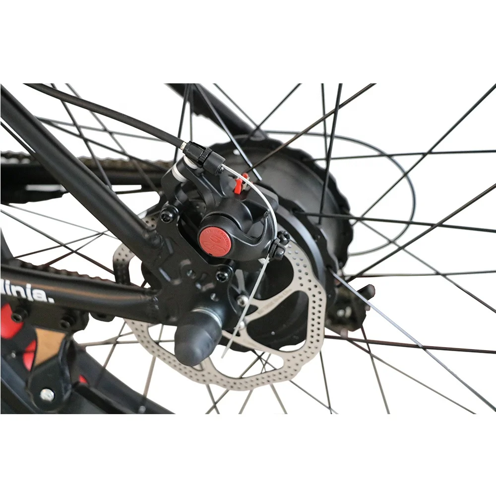 26 Inch 48V Fat Tire Electric Bicycle Vintage Full Suspension Electric Bike