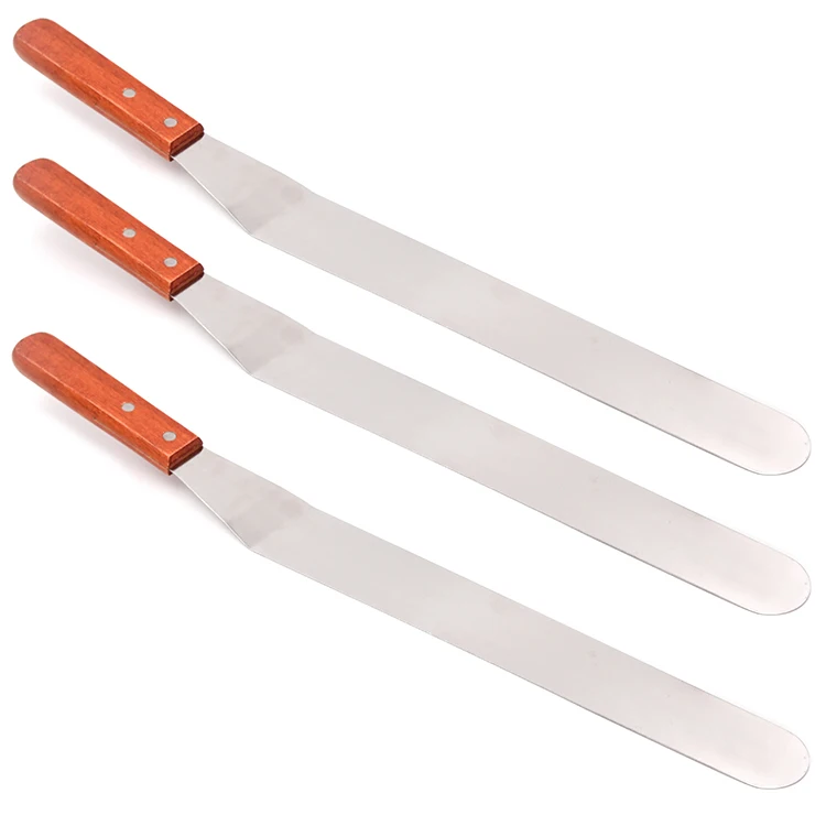 
Wooden Handle Kitchen Stainless Steel Spatulas 