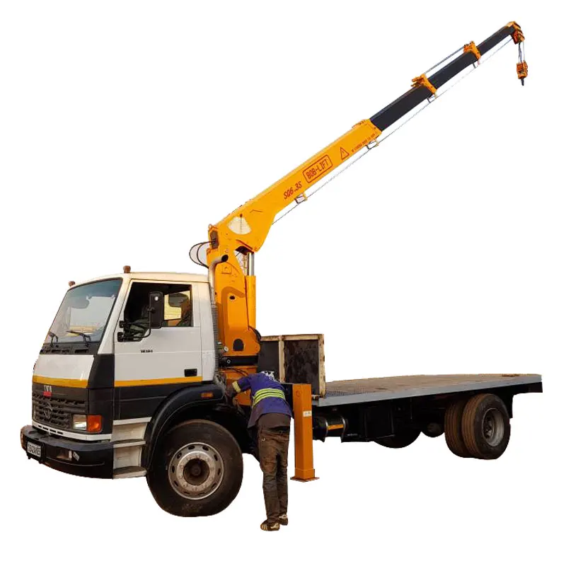 6.3 Ton/8 Ton/10 Ton Telescopic Boom Hydraulic Truck Mounted China Crane Manipulator