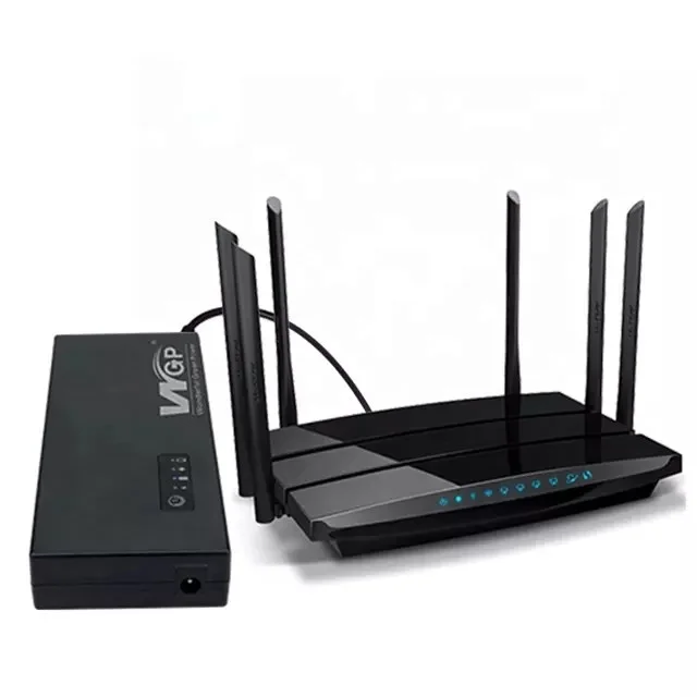 WGP 12volt Power Bank Supply Battery 12 V 12V 3A mini DC UPS with 1 2 3 4 5 6 10 Hours Backup for Wifi Router Modem CCTV Camera