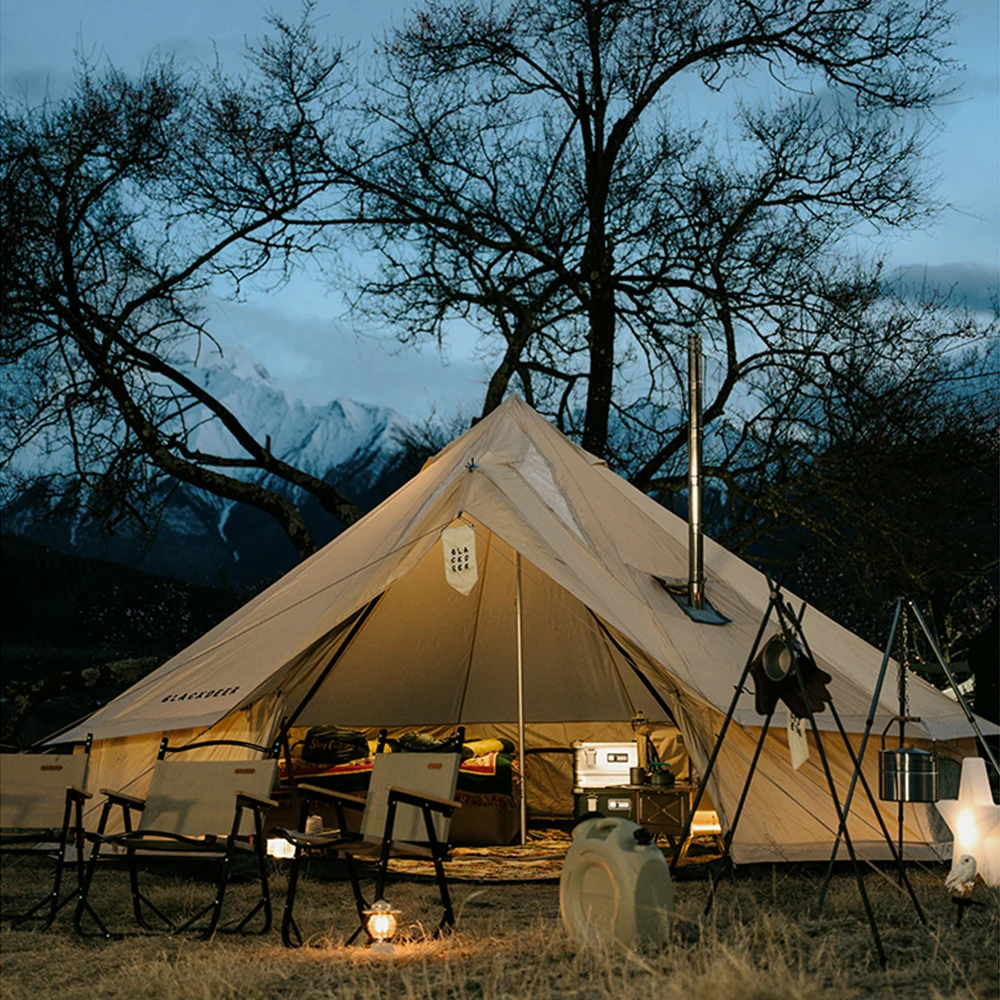 2024 Outdoor Camping Large Glamping Luxury Waterproof Polyester 4 Season Yurt