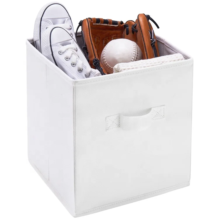 Fabric Storage Basket for Shelves Fabric Closet Office Storage Bins Cube Box