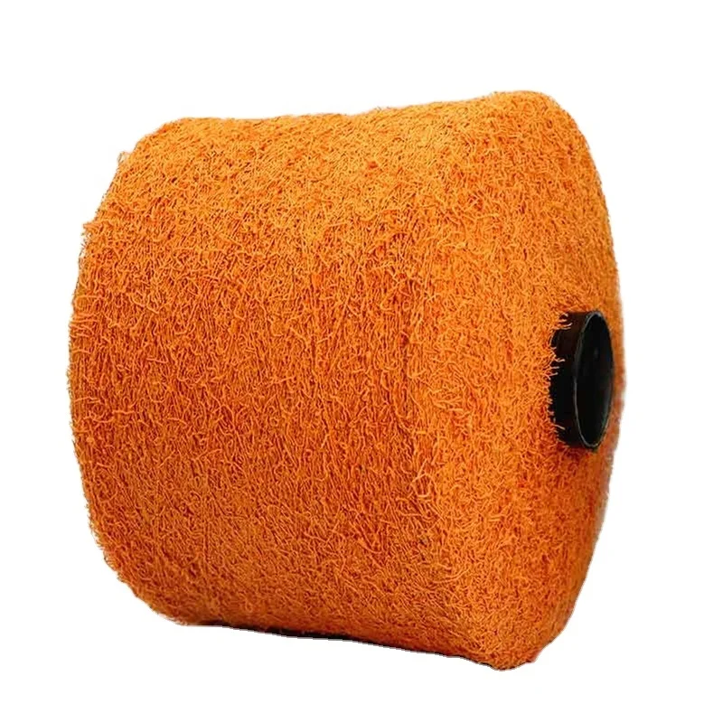 2023-2024 Fashion Fancy Yarn NM8/1 80 BCI Cotton 20 Nylon  Blended Crochet Yarn For Spring Summer Knitting Sweater Cardigan