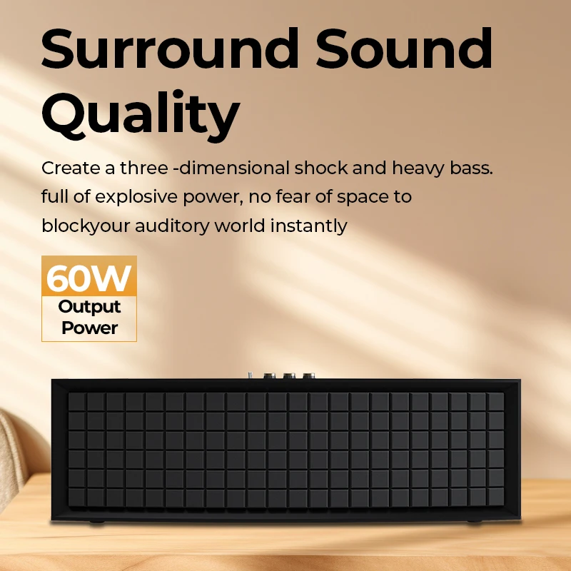 Special Design Unique Simple Modern Bookshelf Speaker for Home Decoration Outdoor Activities Portable Stereo Sound Excellent
