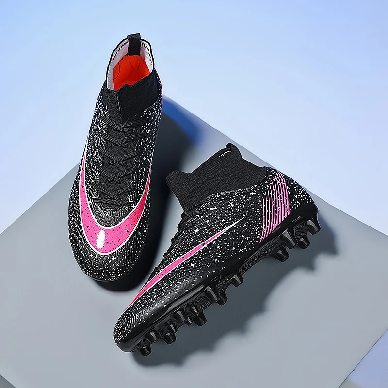 Wholesale OEM ODM New Phantom Gold Color Low Cut Material Soccer Football Shoes Boots Kids Children Men Sapatos De