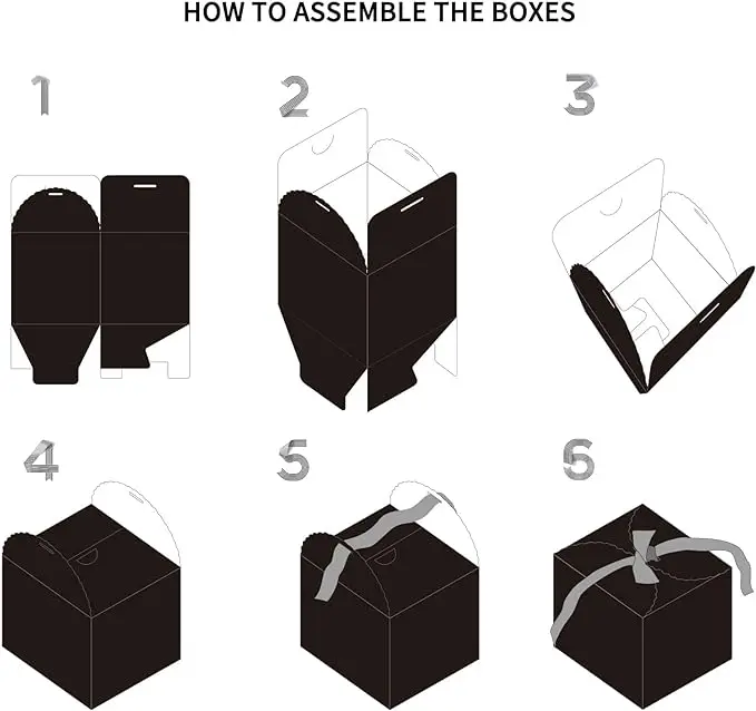 Holographic Decorative Gift Boxes Candy Paper Box Party Wedding Bridesmaid Favor Gift Boxes For Small Business with Ribbon Bulk