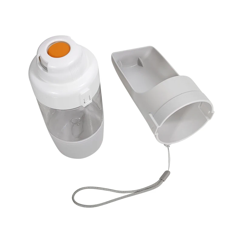 Modern style Unique Outdoor Portable Pet Water Bottle with Food Container and Bowl 3 in 1 Travel Foldable Dog Bottle