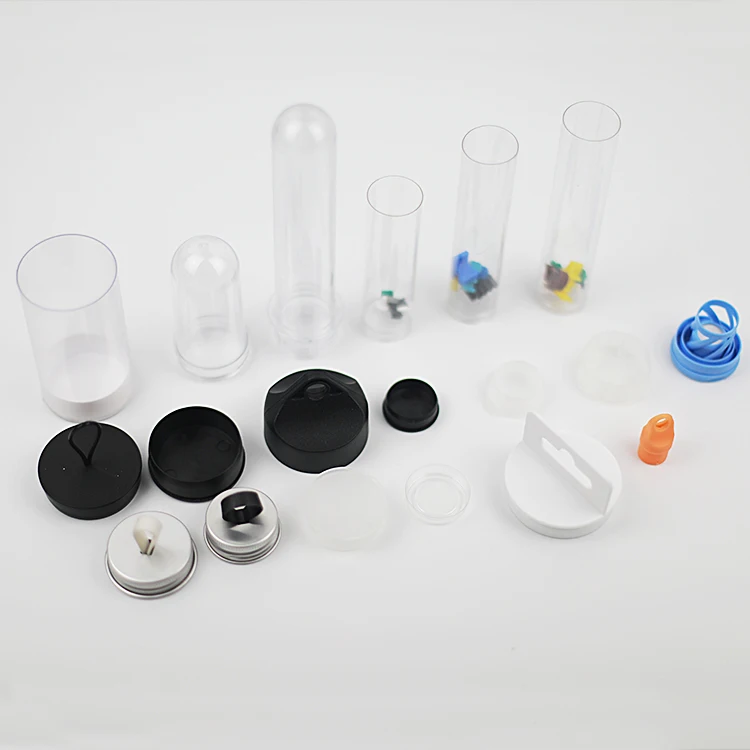 Clear sealed bottom tube  Lucite pipe  Transparent plastic test tube    25ml  35ml 45ml  50ml  100ml  tube