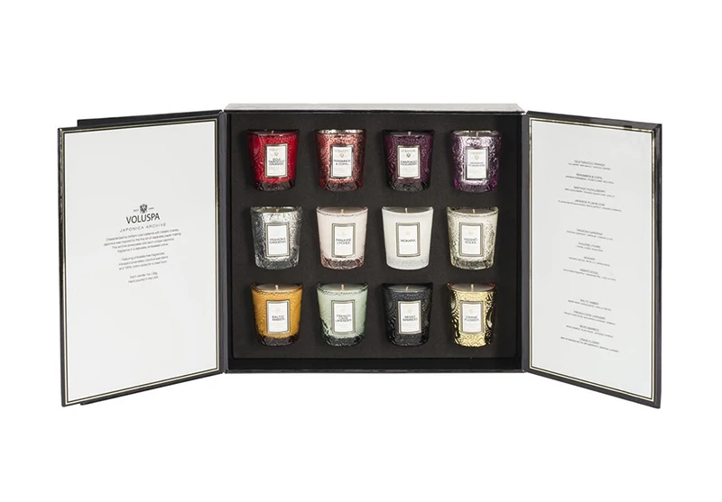 Personalized Design Pattern Paperboard Advent Calendar Candle Boxes Huge Luxury Countdown Candle Box Packaging For Gel Candles