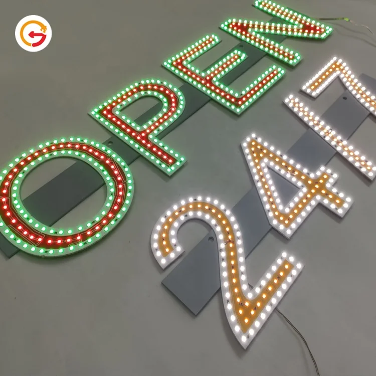 JAGUARSIGN Manufacturer Custom Outdoor Shop SMD LED Open Business Sign Board Led Light Ultra Thin Electronic LED Sign