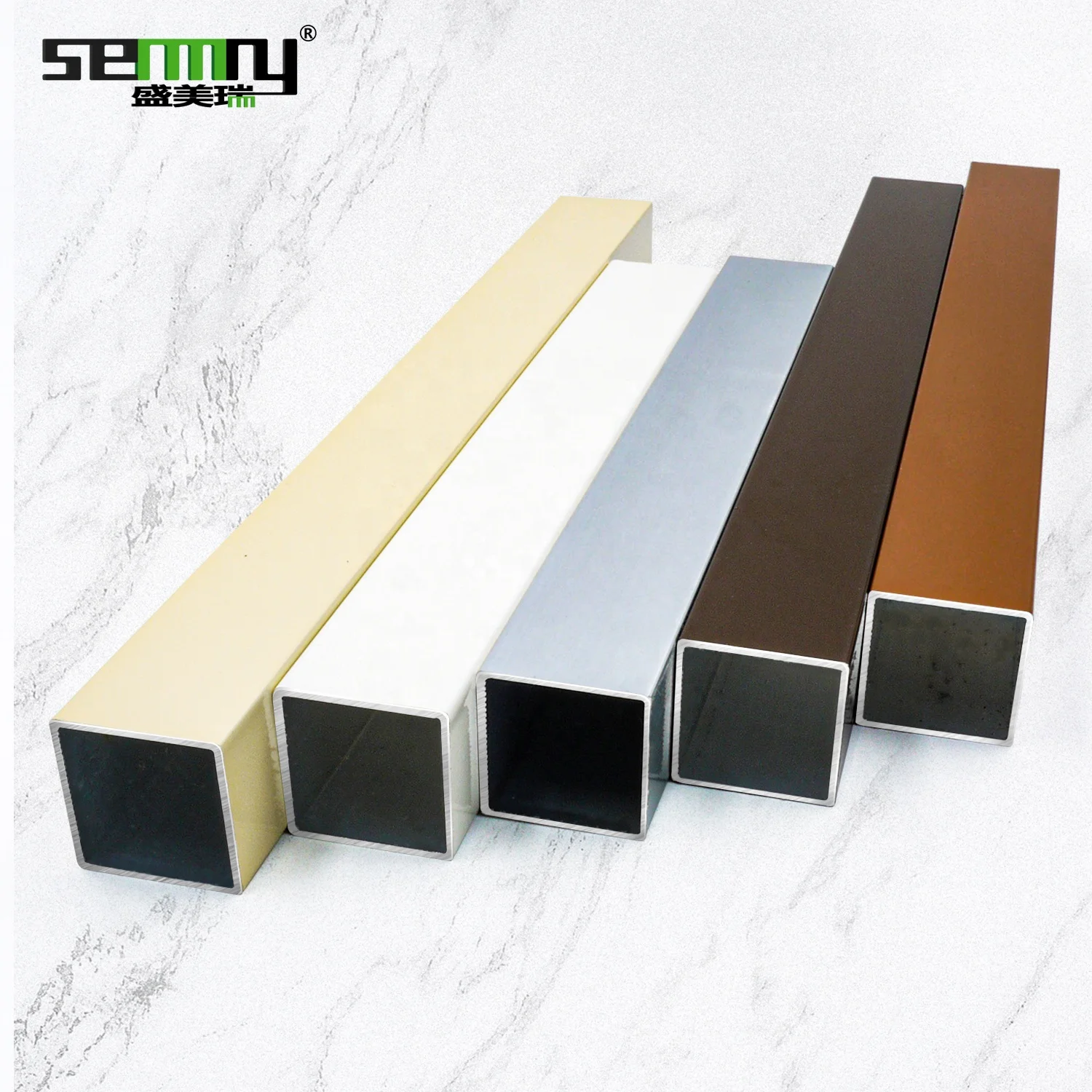 Drop shipping free sample Standard Aluminum Profile Rectangular Extrusions Aluminum Square Tube Profile