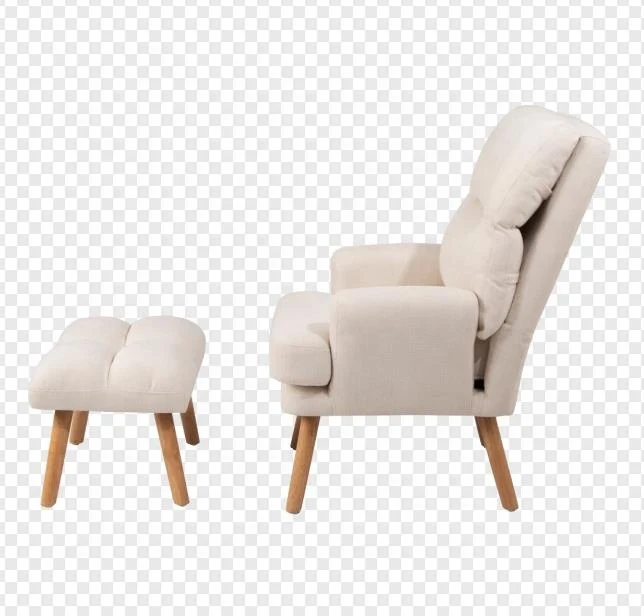 Nordic Living room hotel home furniture cute upholstered white Fabric accent adjustable sofa chairs