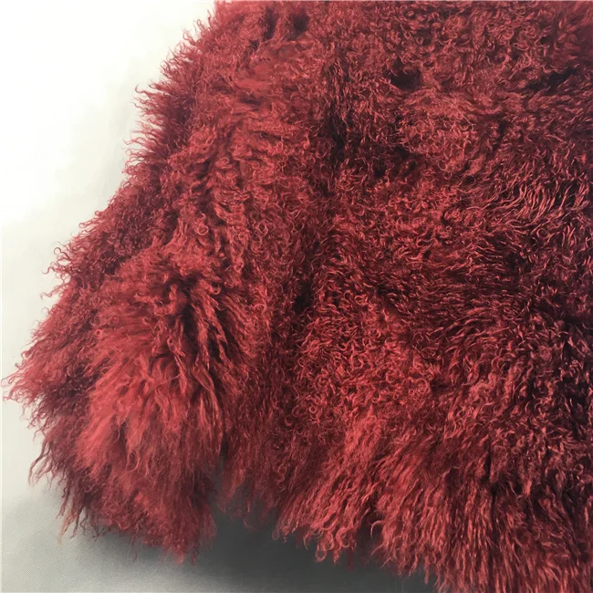 Женское зимнее пальто из монгольской овечьей шерсти