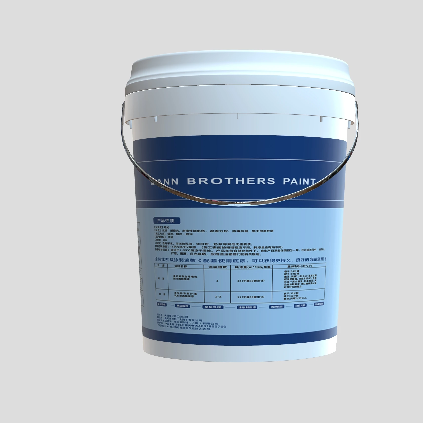 Advanced anticorrosive heat absorbing white acrylic exterior wall thermal coating