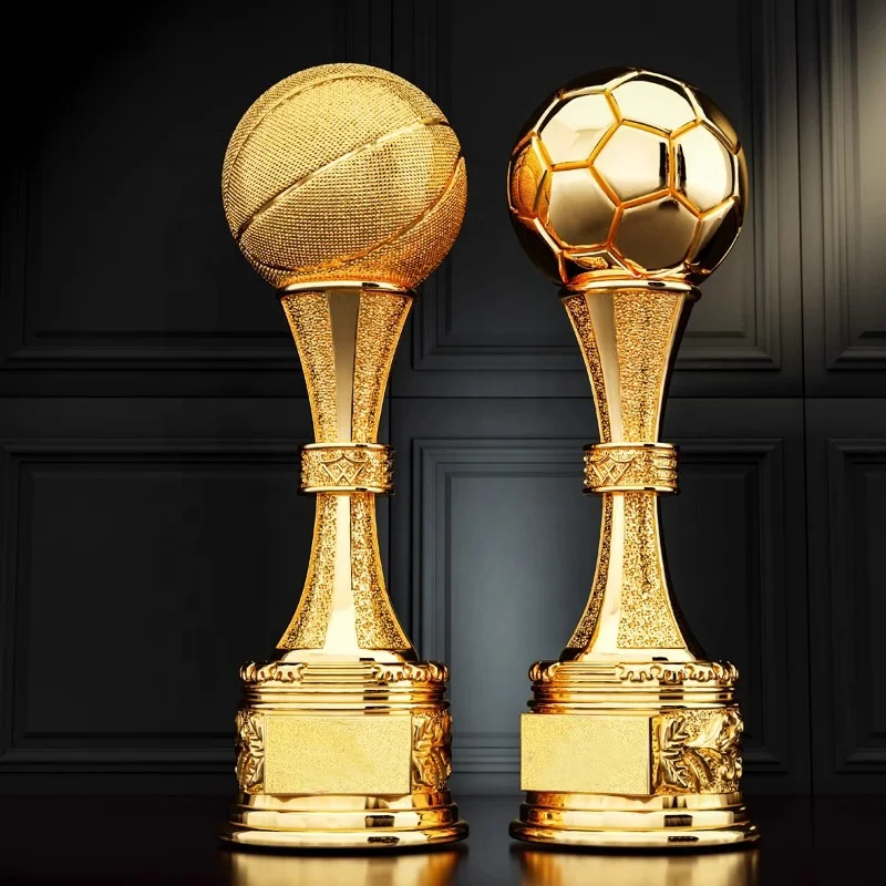 15inch Football Sports Resin Trophy Medal MVP Crystal Award,Basketball Golf Soccer Resin Crystal Trophines Leagues DIY Ornament