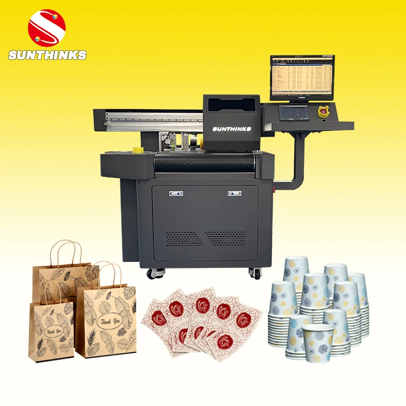 Sunthinks Corrugated Cardboard Carton Pizza Box Envelope Paper Bag Digital Inkjet Packaging Labels Printer Printing Machine