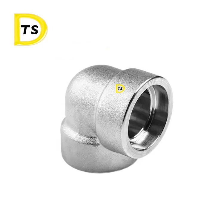 304/316L/316  High Pressure ANSI Forged Pipe Fittings Socket Weld 90 Degree Elbow marin AISI 3A DIN SMS