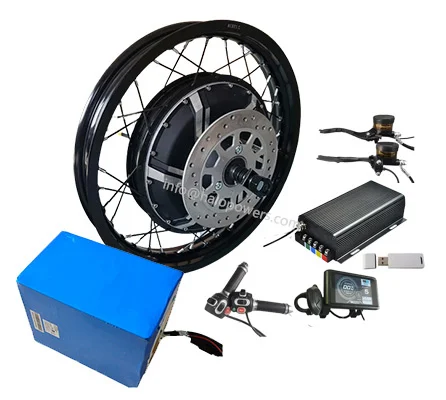 72 В 96 QS 273 v3 12000 Вт 15000 заднее колесо e мотоцикл комплект мотора 12 кВт Электрический велосипед преобразование 15 электровелосипед 21 17 18 19
