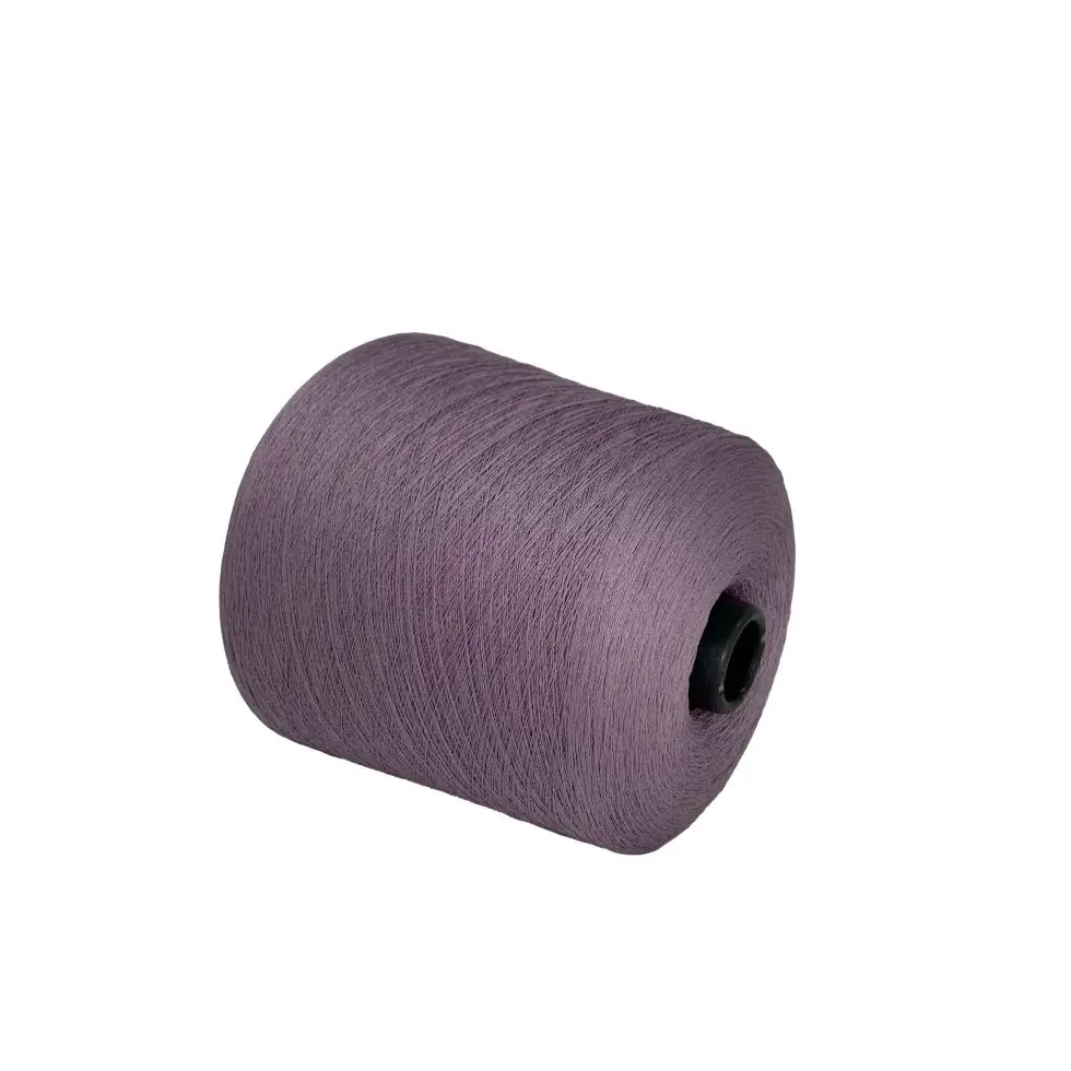 For flat knit machine recycle polyester viscose sweater yarns blended yarn