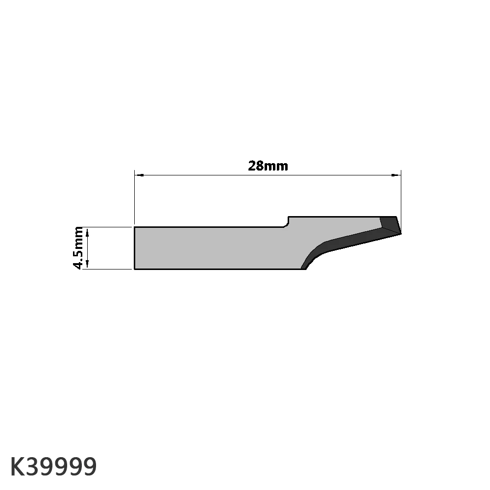 Нож для продольной резки кожи 01039999 из карбида вольфрама YG10 для машины для резки ATOM