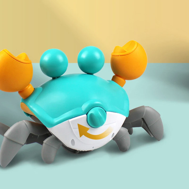 Amphibious Cute Crab Kids Toy Novelty Baby Bathing Swimming Toys Chain Wind Up Toy for Children