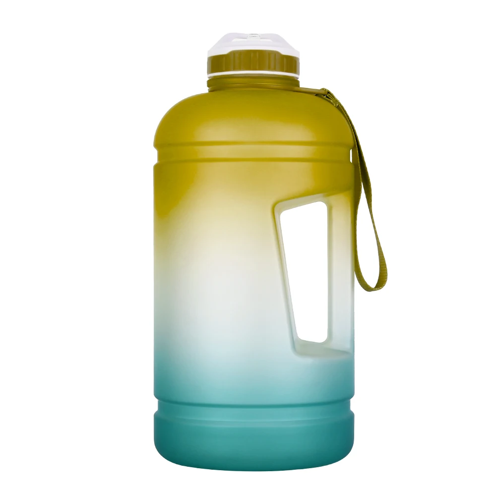 
Custom logo BPA Free 1 Gallon Water Jug 3.78L Gallon Water Bottle with Time Marker Straw and Handle 