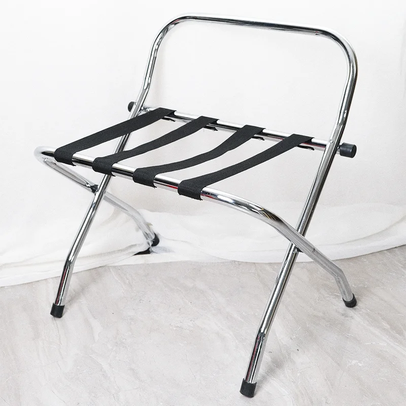 Metal Foldable Suitcase Stand Luggage Rack for Guest Room Use