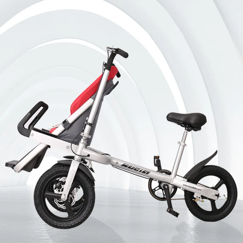Two person bicycle parent-child car with child seat electric mother child car mother baby car foldable baby stroller instead of