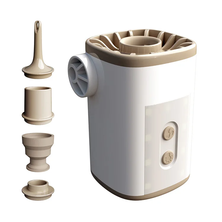 Outdoor Camping Air Pump 4 IN 1 Power Bank Inflator LED Light Lamp Portable Mini Air Pump Lighting USB Charging Inflator Pump