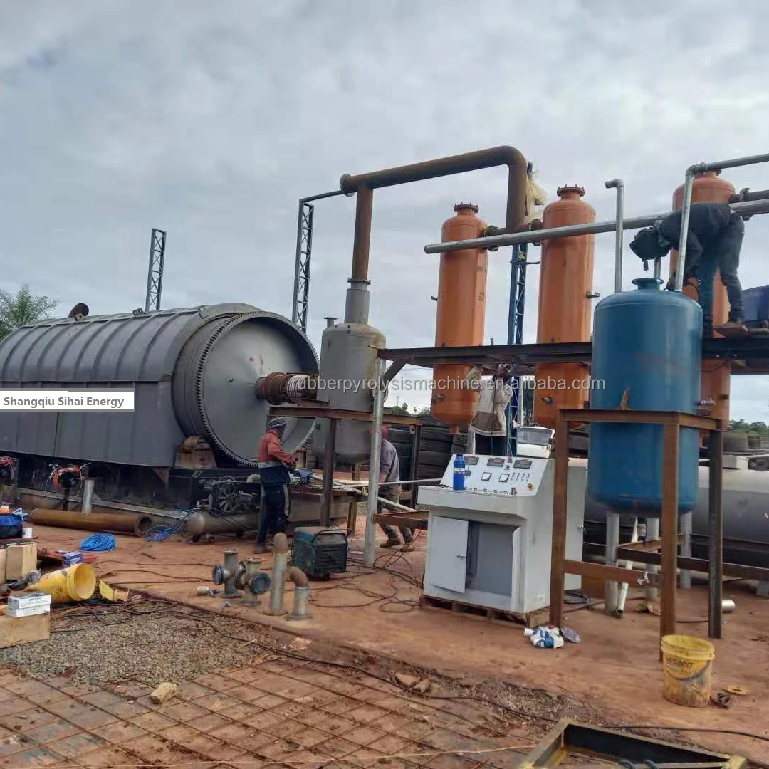 15 Ton Waste Plastic and Rubber Tyre Pyrolysis Plant Convert Plastic to Fuel Machines