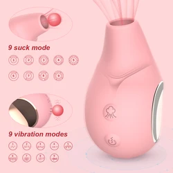 Powerful suction and vibration stimulate toys for adults clit stimulate sex machine pink vibrate