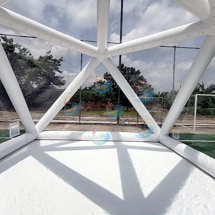 Outdoor starry sky inflatable clear tent for camping windproof rainproof hiking transparent tent air sealed inflatable tents