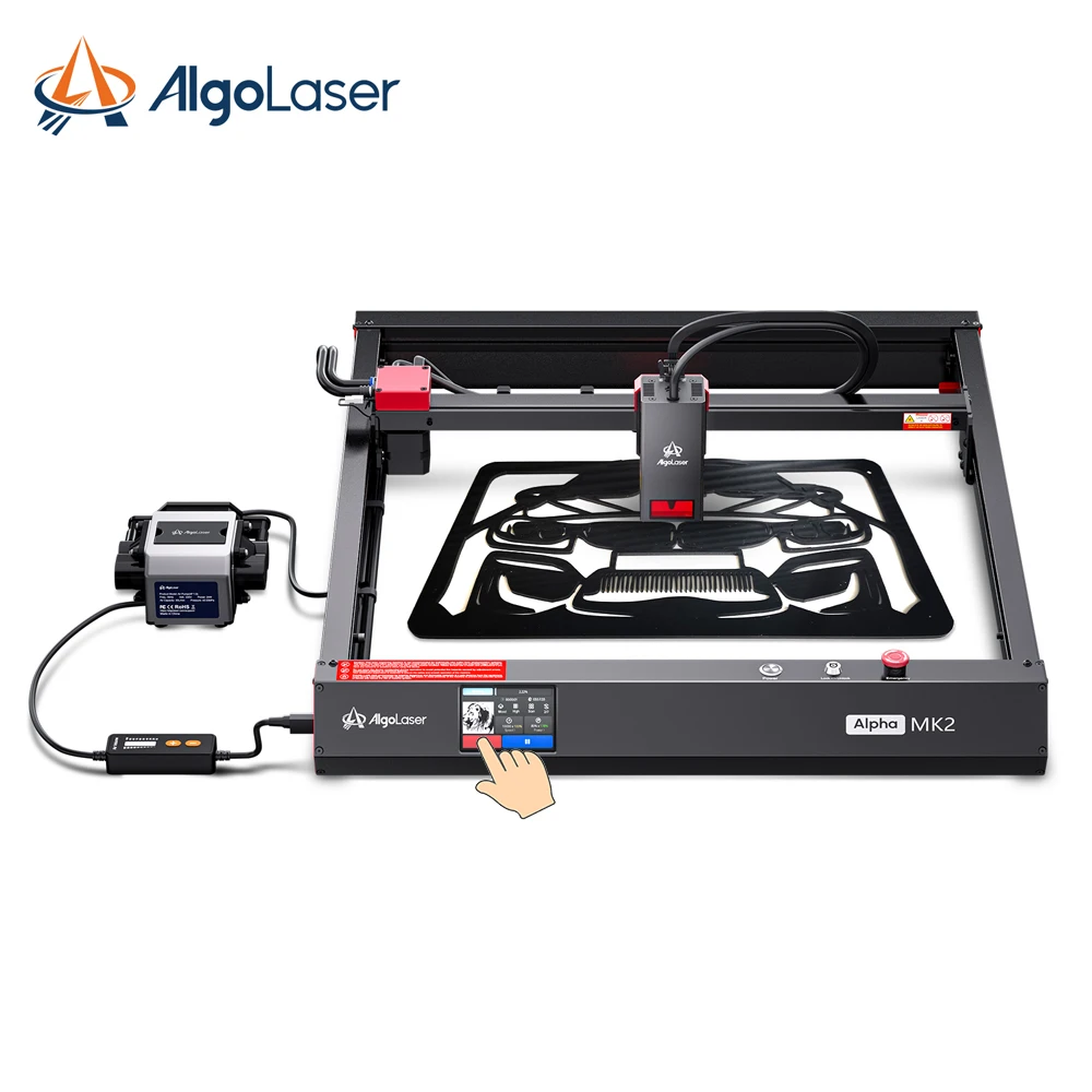 Algolaser Alpha MK2 desktop mini engraving 3d laser machine for bottle clothes metal Stainless steel wood diy engraving