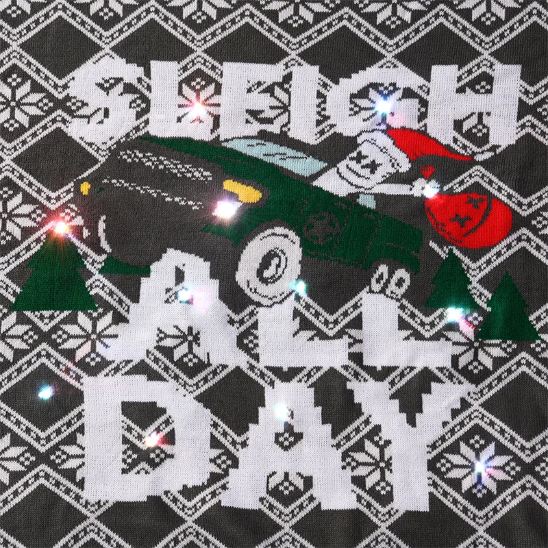 2022 new style LED Light Promotion Festival  Christmas Unisex Ugly Christmas Jumper pullover Sweater