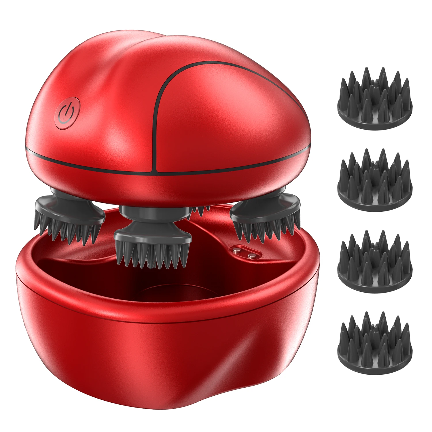Smart Handy Automatic Silicone Rechargeable Electric Machine Scalp Head Massager